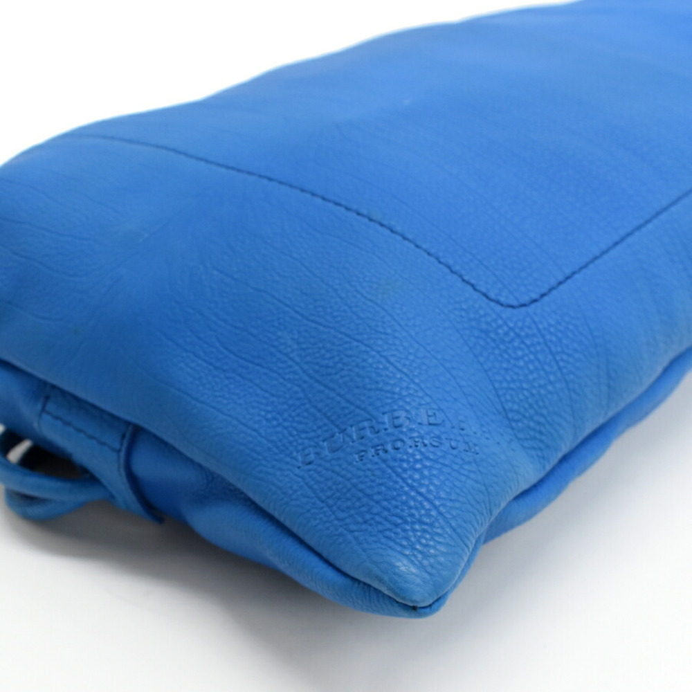 Burberry Prorsum knapsack backpack blue calfskin leather - Picture 5 of 9